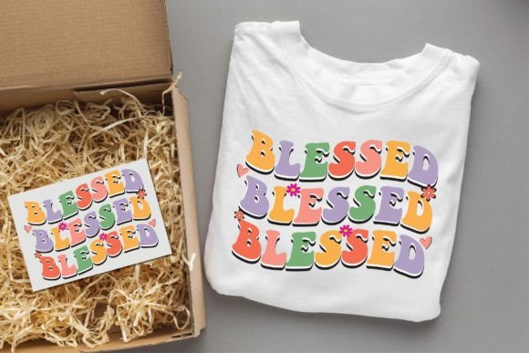 Blessed Groovy Christian Svg Design