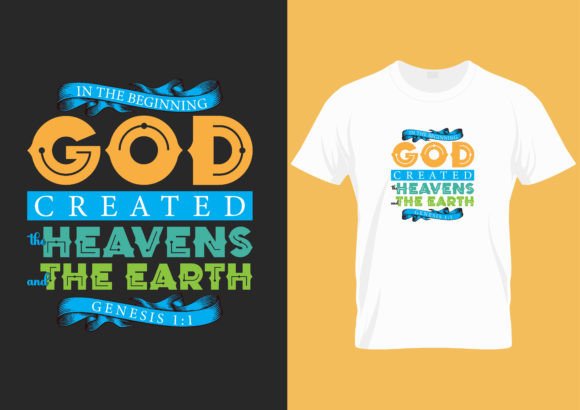 Genesis 1 1 T-Shirt Religious Christian