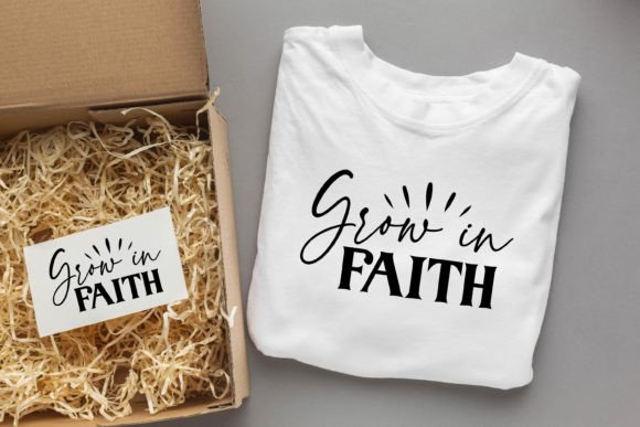 Grow in Faith Jesus SVG for T-Shirt Designs