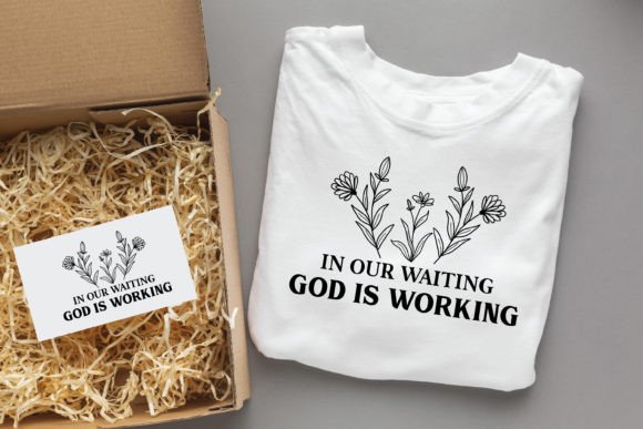 In Our Waiting God is Working Jesus SVG