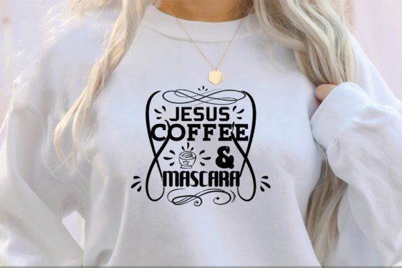 Jesus Coffee Mascara -Vintage Makeup SVG