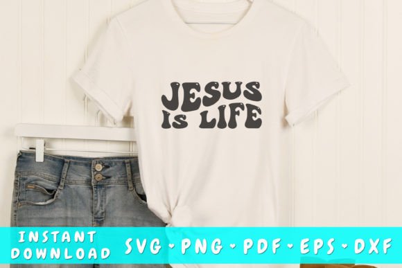 Jesus is Life Wavy Svg