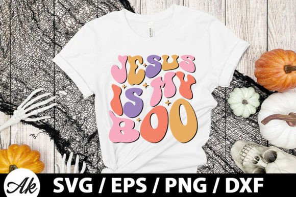 Jesus is My Boo Retro SVG T-Shirt Designs