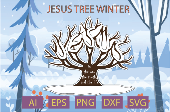 Jesus Tree Winter T-Shirt Designs