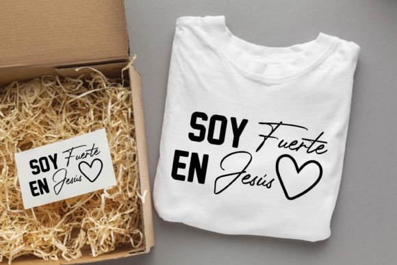 Soy Fuerte En Jesus T-Shirt Designs