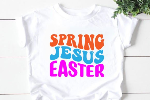 Spring Jesus Easter Retro SVG for T-Shirt Designs